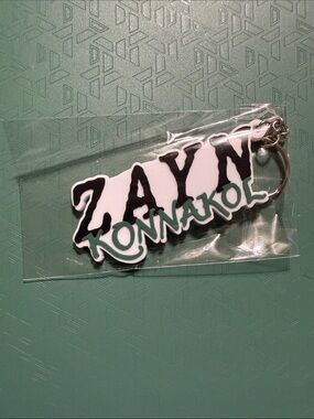 Zayn Konnakol Green & White Keychain